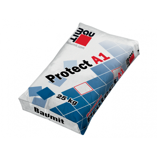 Гидроизоляция цементная Baumit Protect A1 паропроницаемая под облицовку