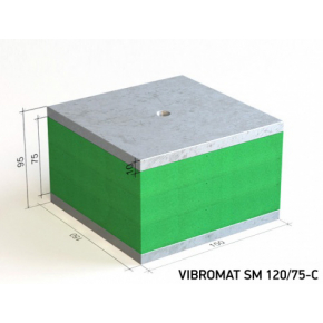Віброопора Вібромат (Vibromat) для інженерного обладнання SM 120/75-C - интернет-магазин tricolor.com.ua