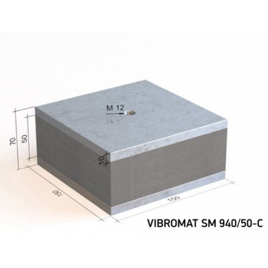 Віброопора Вібромат (Vibromat) для інженерного обладнання SM 940/50-C - интернет-магазин tricolor.com.ua