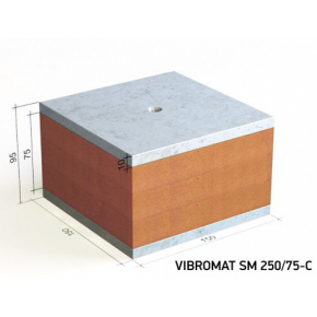Віброопора Вібромат (Vibromat) для інженерного обладнання SM 250/75-C - интернет-магазин tricolor.com.ua