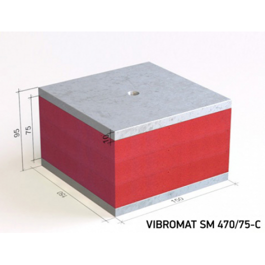 Виброопора Вибромат (Vibromat) для инженерного оборудования SM 470/75-C - интернет-магазин tricolor.com.ua