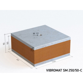 Віброопора Вібромат (Vibromat) для інженерного обладнання SM 250/50-C - интернет-магазин tricolor.com.ua