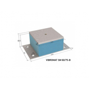 Віброопора Вібромат (Vibromat) для інженерного обладнання SM 60/75-B - интернет-магазин tricolor.com.ua