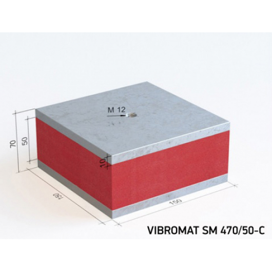 Віброопора Вібромат (Vibromat) для інженерного обладнання SM 470/50-C - интернет-магазин tricolor.com.ua