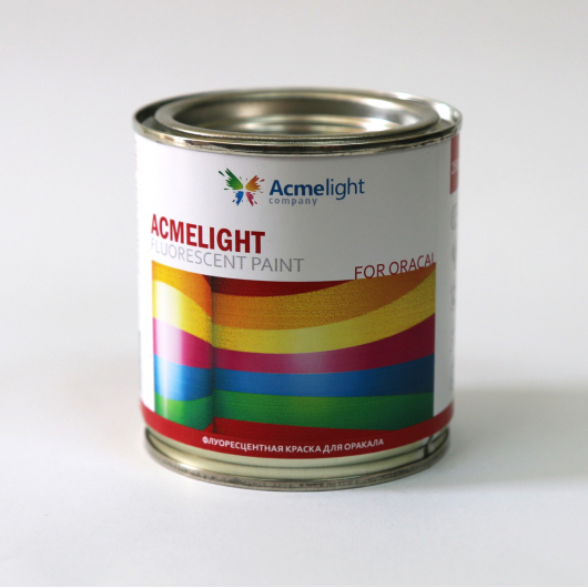 Краска флуоресцентная AcmeLight для оракала белая - изображение 2 - интернет-магазин tricolor.com.ua