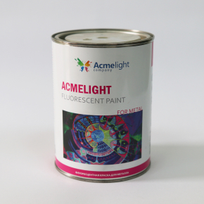 Краска флуоресцентная AcmeLight Fluorescent Metal 2K для металла белая - изображение 2 - интернет-магазин tricolor.com.ua