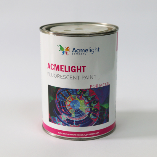 Фарба флуоресцентна AcmeLight для металу (2К) жовта - изображение 2 - интернет-магазин tricolor.com.ua