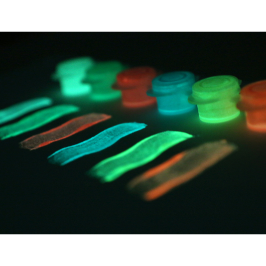 Набір люмінесцентних фарб для малювання AcmeLight 6x2 мл - изображение 6 - интернет-магазин tricolor.com.ua