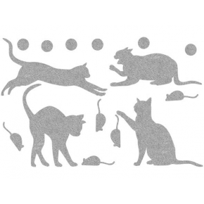 Декор з рідких шпалер Bioplast Коти № 6 - 16 елементів