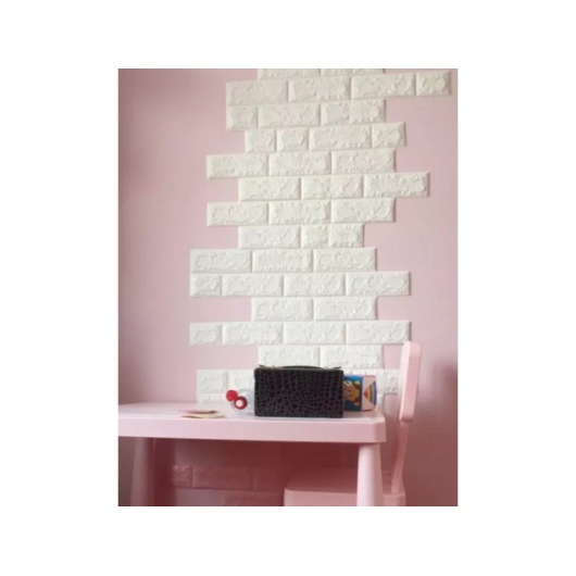 3D панель на клейкій основі «Цегла» 7 мм #4 рожева - изображение 8 - интернет-магазин tricolor.com.ua