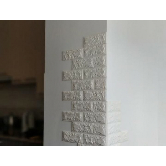 3D панель на клейкій основі «Цегла» 7 мм #18 баклажан-кава - изображение 3 - интернет-магазин tricolor.com.ua