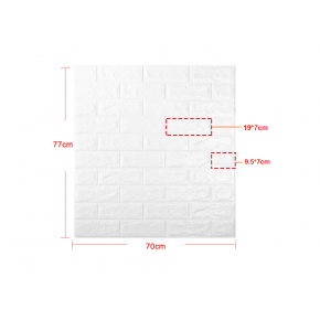 3D панель на клейкій основі «Цегла» 7 мм #19 чорна - изображение 5 - интернет-магазин tricolor.com.ua