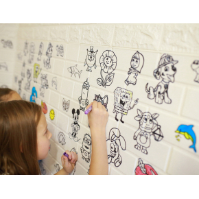 Самоклеящаяся декоративная 3D панель детская #101 раскраска - изображение 4 - интернет-магазин tricolor.com.ua