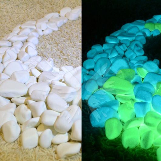 Люмінесцентні натуральні камені AcmeLight Nature Stones блакитне світіння - изображение 2 - интернет-магазин tricolor.com.ua