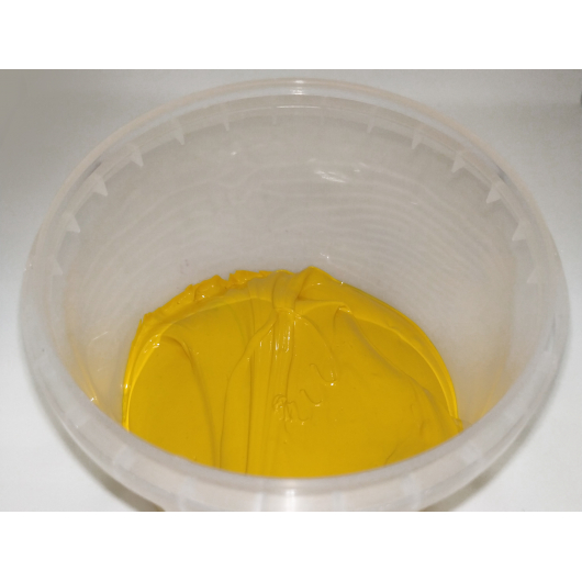 Краска пластизольная темно-желтая АКЦИЯ! (образец ≈100 г)
