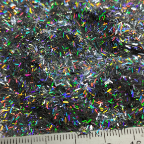 Гліттер люрекс голографічний GGS/0,2*1,5 мм срібний Tricolor - изображение 3 - интернет-магазин tricolor.com.ua