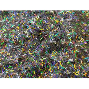 Гліттер люрекс голографічний GGS/0,2*1,5 мм срібний Tricolor - изображение 4 - интернет-магазин tricolor.com.ua