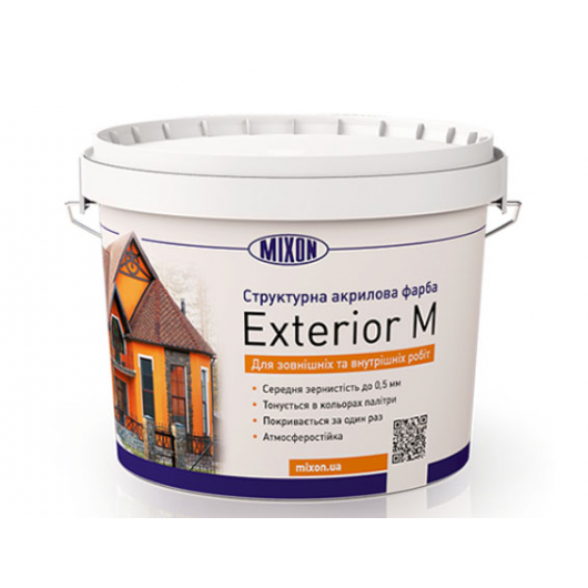 Фарба фасадна Mixon Exterior M структурна 0,5 мм - интернет-магазин tricolor.com.ua