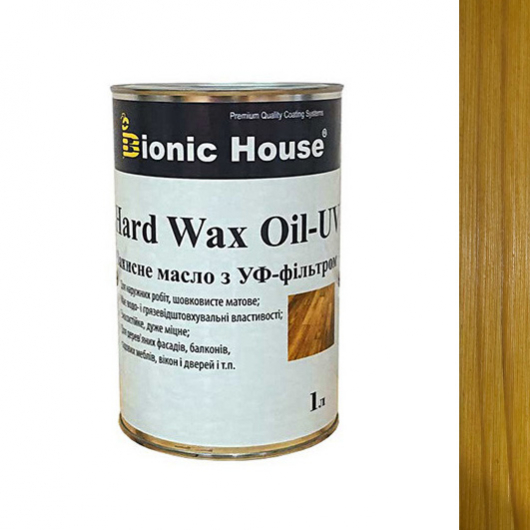 Масло для дерева Bionic House Hard Wax Oil - UV з твердим воском і УФ-захистом Сосна - интернет-магазин tricolor.com.ua