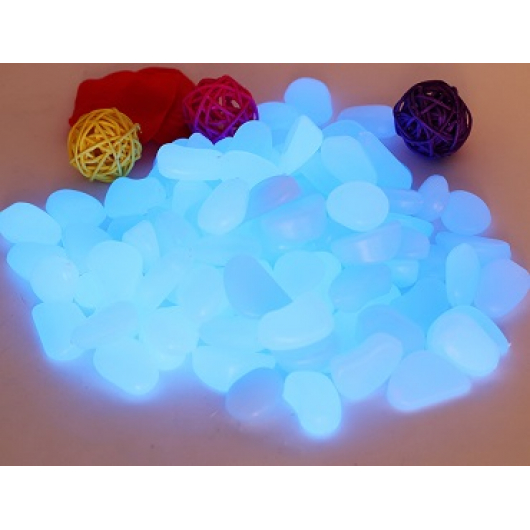 Люмінесцентні пластикові камені AcmeLight PVC блакитні - интернет-магазин tricolor.com.ua