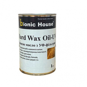 Масло для дерева Bionic House Hard Wax Oil - UV з твердим воском і УФ-захистом Прозоре