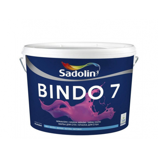 Фарба для стін Sadolin Bindo 7 база BM матова - интернет-магазин tricolor.com.ua