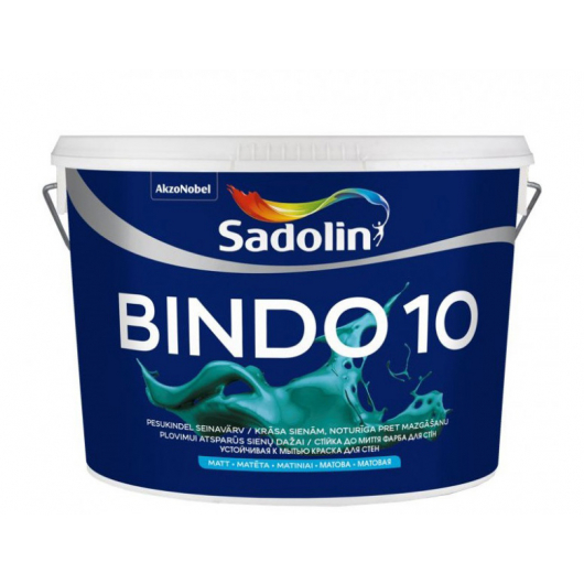 Фарба для стін Sadolin Bindo 10 біла матова що миється