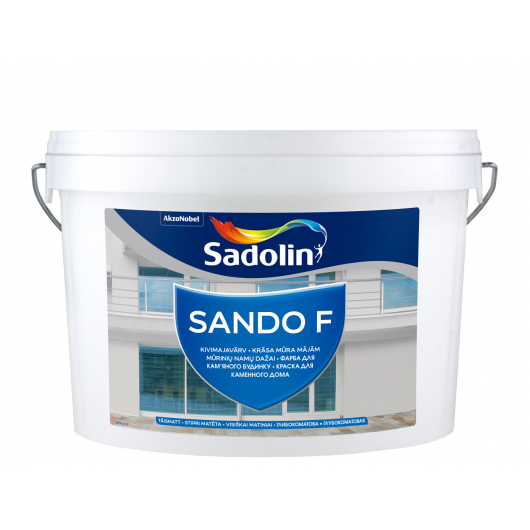 Фарба Sadolin Sando F для фасаду та цоколя біла глубокоматова