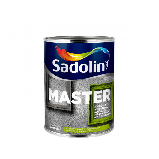 Емаль універсальна Sadolin Master 30 біла напівматова - интернет-магазин tricolor.com.ua