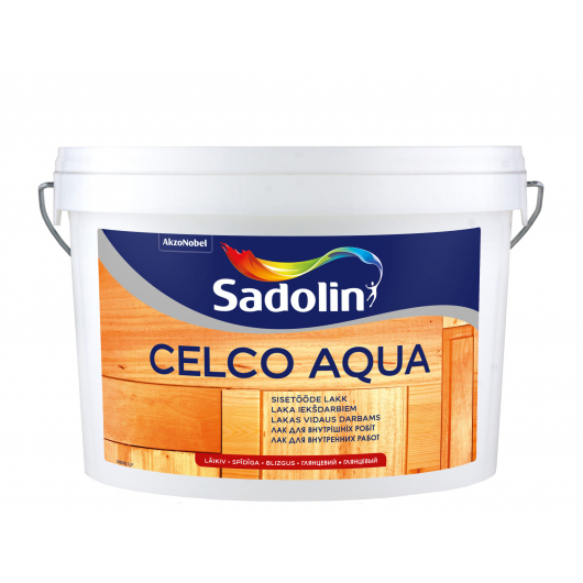 Лак для стін Sadolin Celco Aqua матовий - изображение 2 - интернет-магазин tricolor.com.ua