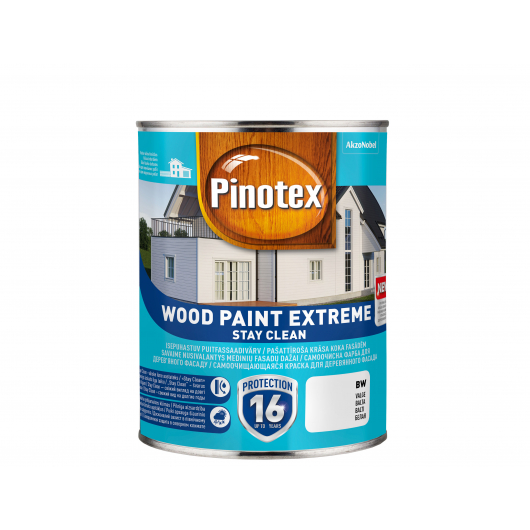Фарба фасадна Pinotex Wood Paint Extreme сама очищується база ВС - интернет-магазин tricolor.com.ua