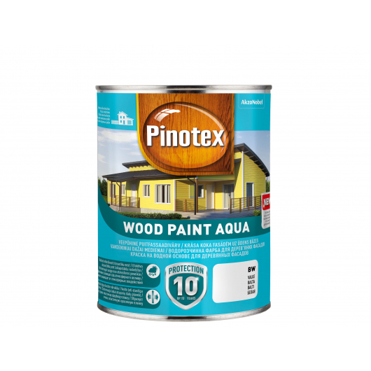 Фарба фасадна Pinotex Wood Paint Aqua біла - интернет-магазин tricolor.com.ua