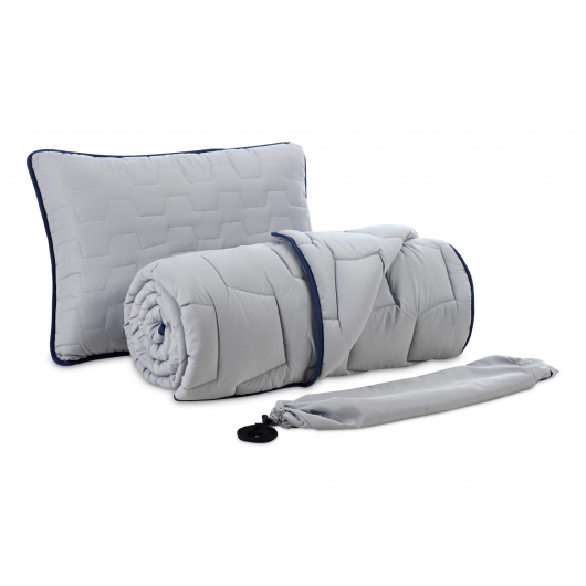 Комплект Dormeo AdaptiveGO АдаптивГоу серый одеяло 140х200 и подушка 50х70 - интернет-магазин tricolor.com.ua