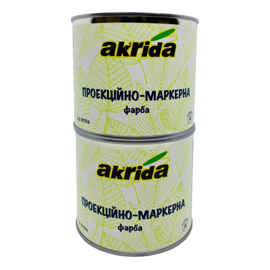 Фарба інтер'єрна проекційно-маркерна Akrida біла - интернет-магазин tricolor.com.ua