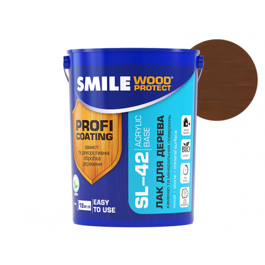 Лак акриловий Smile Wood Protec SL-42 Палісандр глянсовий