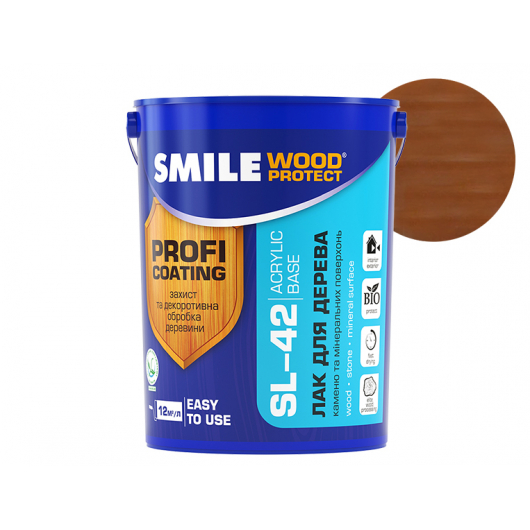 Лак акриловий Smile Wood Protec SL-42 Тік глянсовий