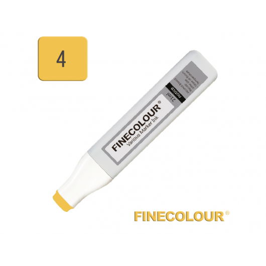 Заправка спиртова Finecolour Refill Ink 004 жовтий наполі Y4