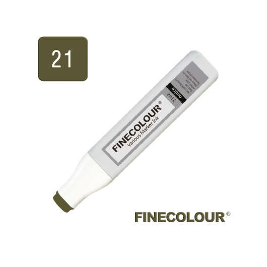 Заправка спиртова Finecolour Refill Ink 021 темний оливковий 21