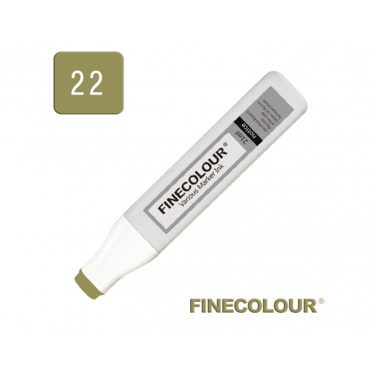 Заправка спиртова Finecolour Refill Ink 022 оливковий YG22