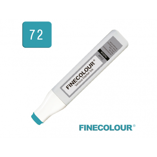 Заправка спиртова Finecolour Refill Ink 072 зеленувато-синій BG72